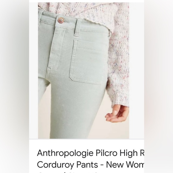 Anthropologie Pilcro high-rise corduroy skinny pants in rich brown, size 28 - Picture 6 of 6